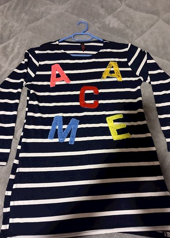 Çizgili Renkli Nakışlı Hamile Tişörtü - Görsel 5