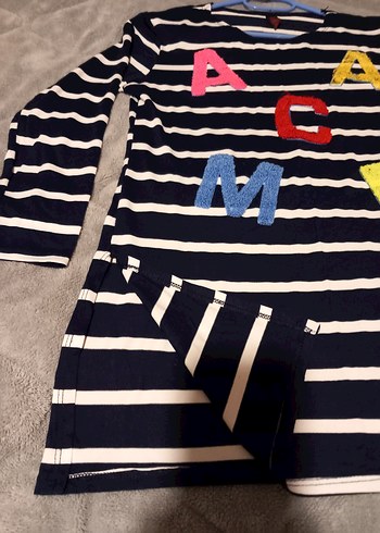 Çizgili Renkli Nakışlı Hamile Tişörtü - Görsel 6