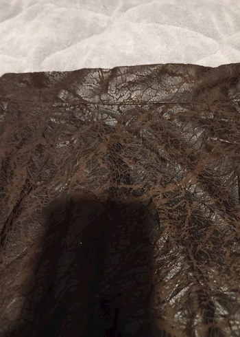 Kahverengi Drapeli Midi Hamile Eteği - Görsel 3