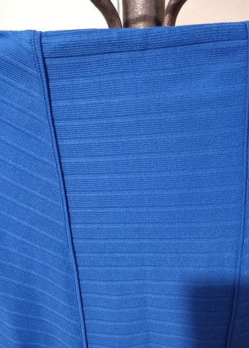 Mavi Pilili Midi Hamile Eteği - Görsel 2