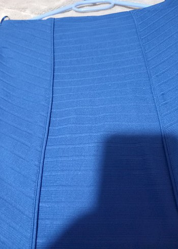 Mavi Pilili Midi Hamile Eteği - Görsel 3