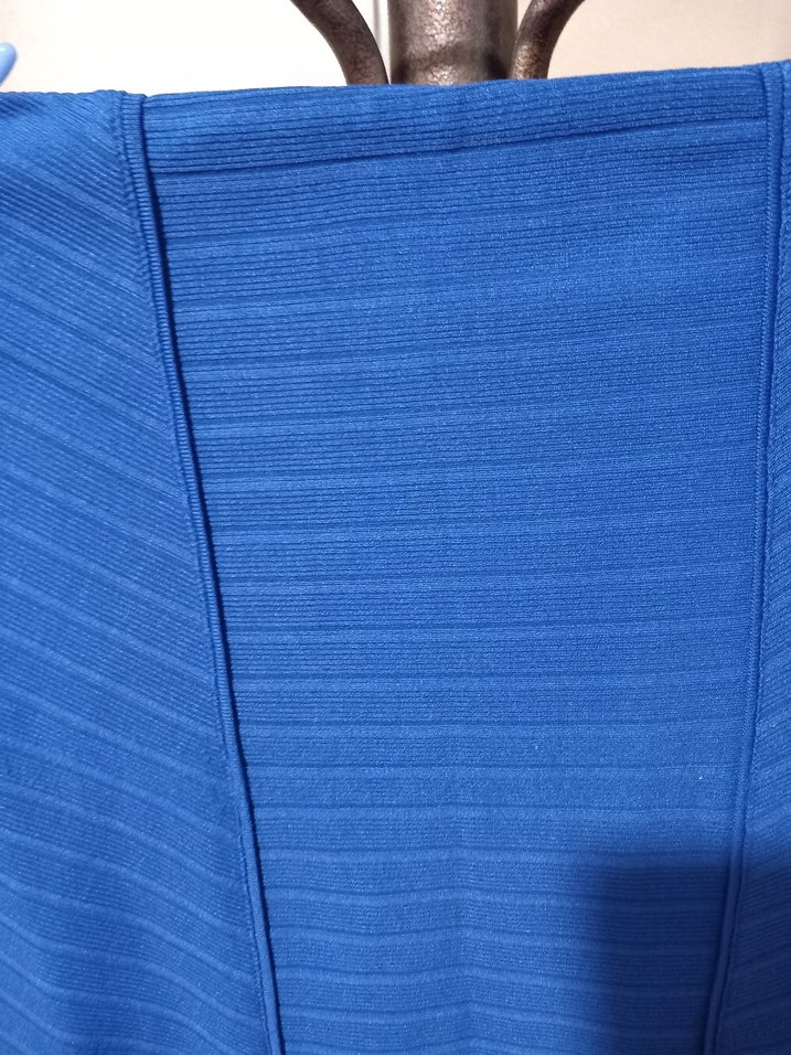 Mavi Pilili Midi Hamile Eteği - Görsel 2