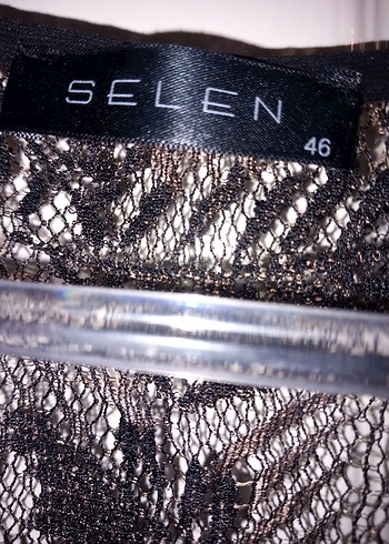 Siyah Uzun dantelli Kadın  pareo - Görsel 7