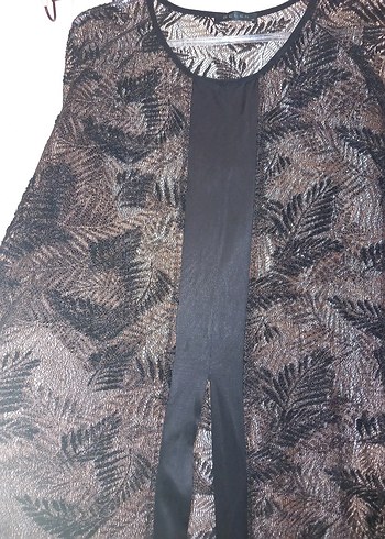 Siyah Uzun dantelli Kadın  pareo - Görsel 6