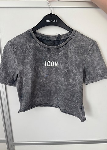 Mor Baskılı Kısa Kollu Kadın crop YANINDA 2 TANE HEDİYE - Görsel 3