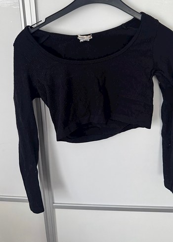 Mor Baskılı Kısa Kollu Kadın crop YANINDA 2 TANE HEDİYE - Görsel 2