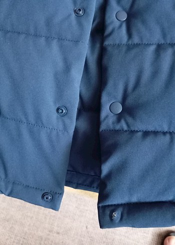 Düğmeli Mavi erkek Yelek - Görsel 2