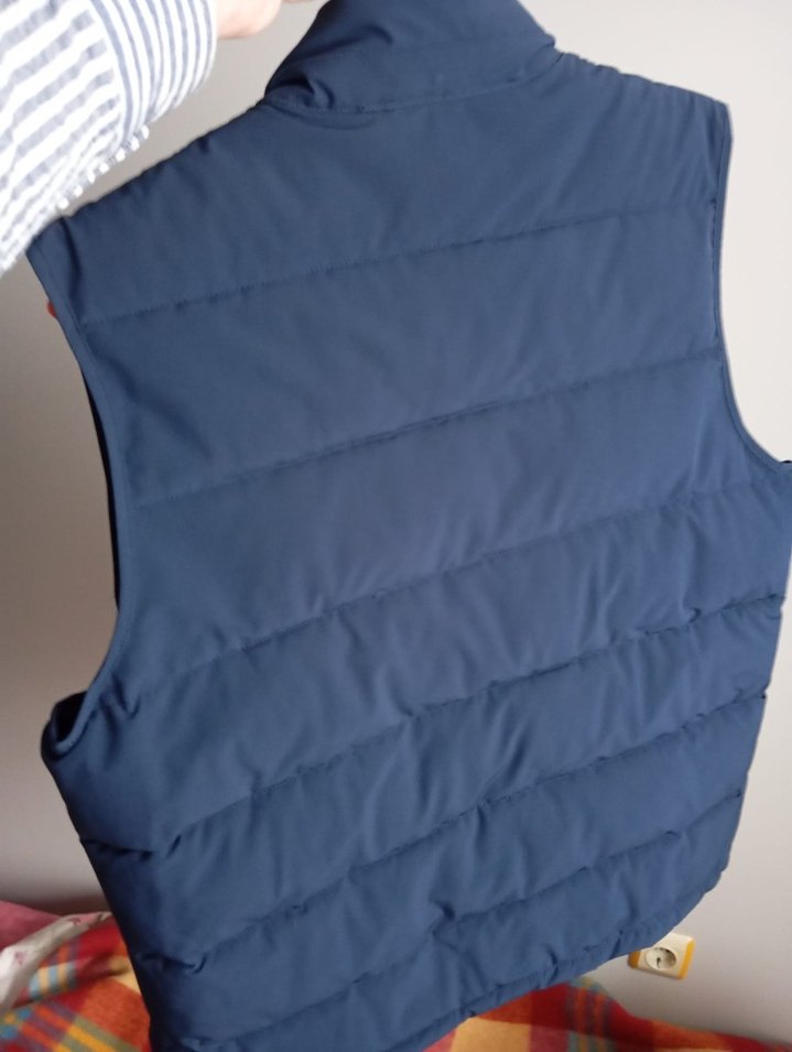 Düğmeli Mavi erkek Yelek - Görsel 4