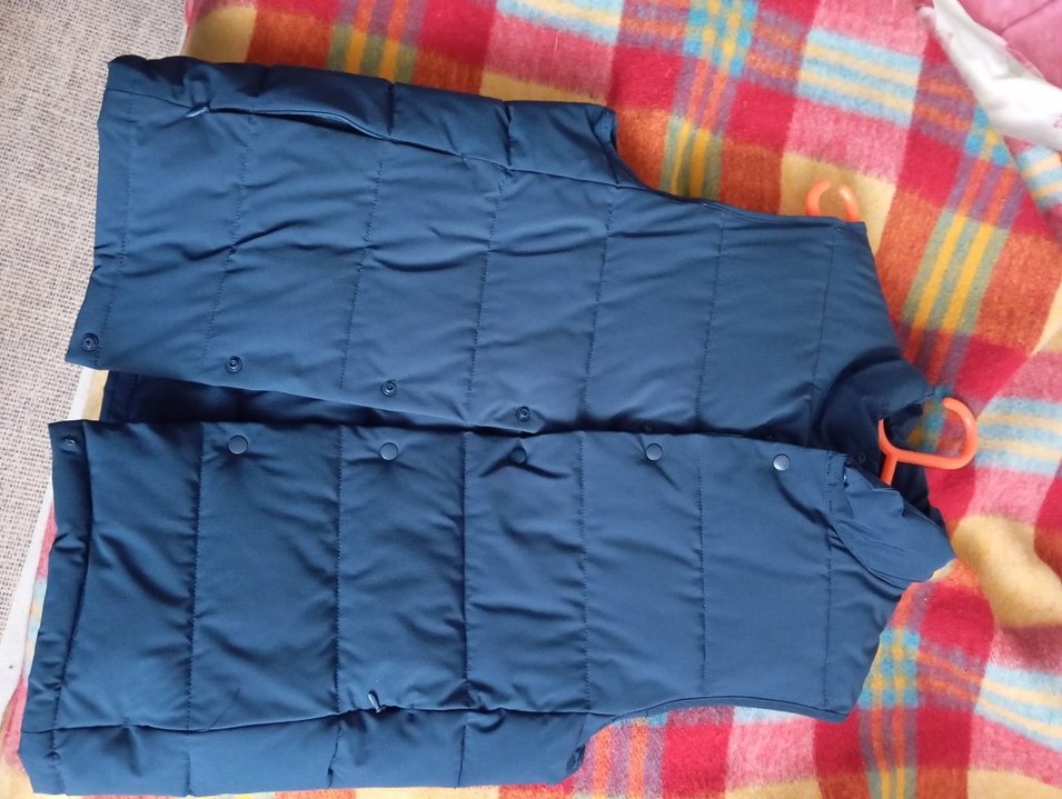 Düğmeli Mavi erkek Yelek - Görsel 3