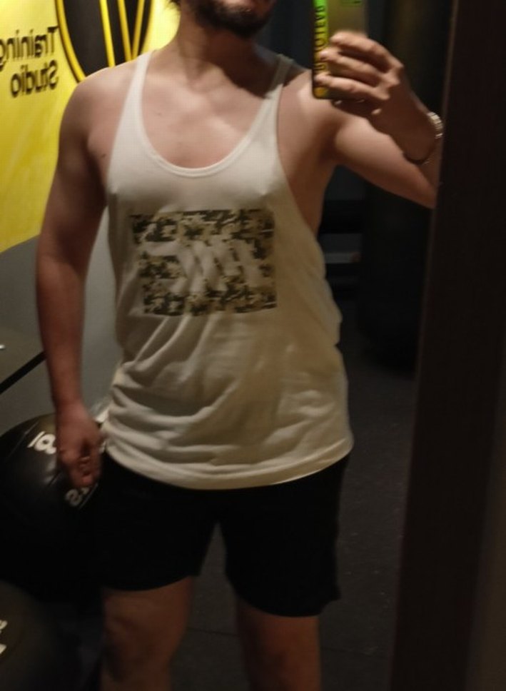 Beyaz Pamuklu Sporcu Atlet - Görsel 2