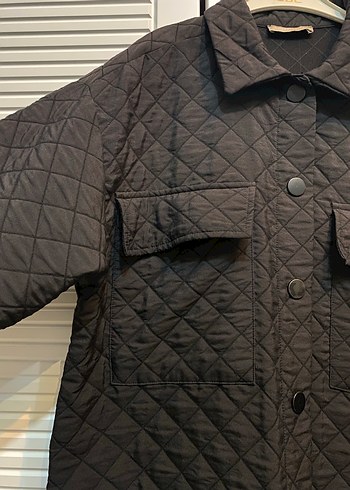 Düğmeli Siyah Günlük Ceket - Görsel 2