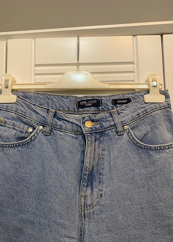 Mavi Yüksek Bel Kadın Jean Pantolon - Görsel 2