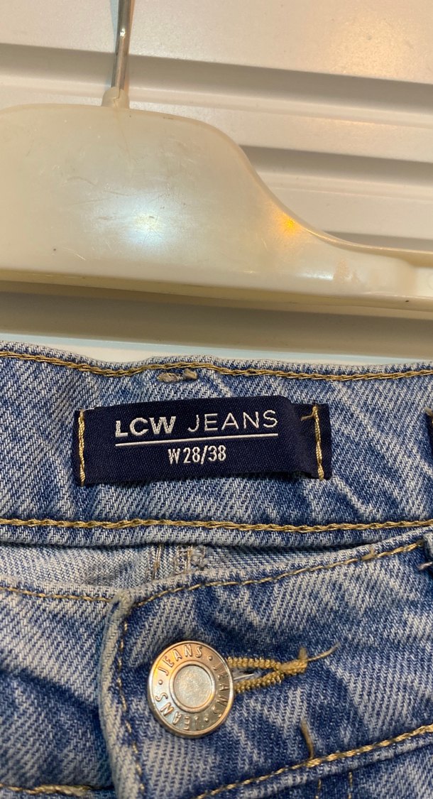 Mavi Yüksek Bel Kadın Jean Pantolon - Görsel 4