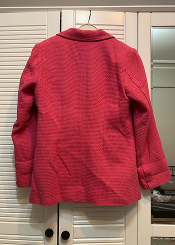 Fuşya Düğmeli Kadın Blazer Ceket - Görsel 3