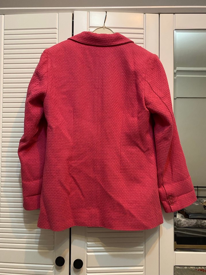 Fuşya Düğmeli Kadın Blazer Ceket - Görsel 3