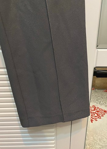 Antrasit Gri Kumaş Kadın Pantolon - Görsel 2