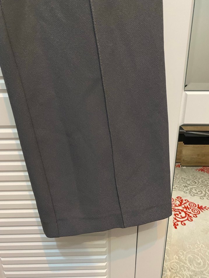 Antrasit Gri Kumaş Kadın Pantolon - Görsel 2