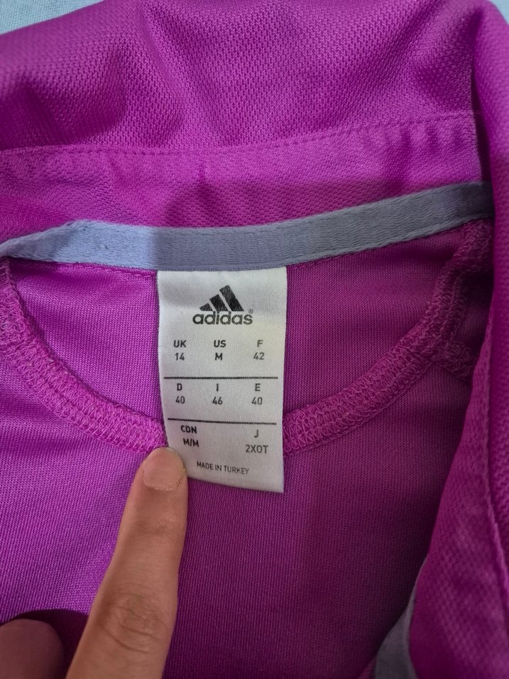 Mor Düğmeli Kısa Kollu Kadın Tişört - Görsel 2