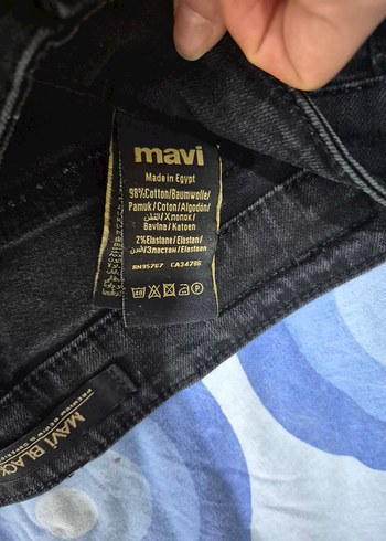 Erkek Siyah Tie-Dye Regular Fit Denim Pantolon - Görsel 3