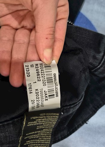 Erkek Siyah Tie-Dye Regular Fit Denim Pantolon - Görsel 4