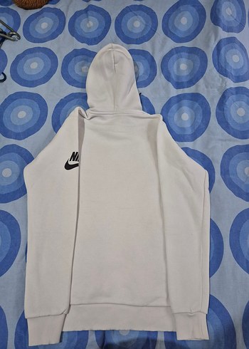 Nike Beyaz Kapüşonlu Sweatshirt - Görsel 4