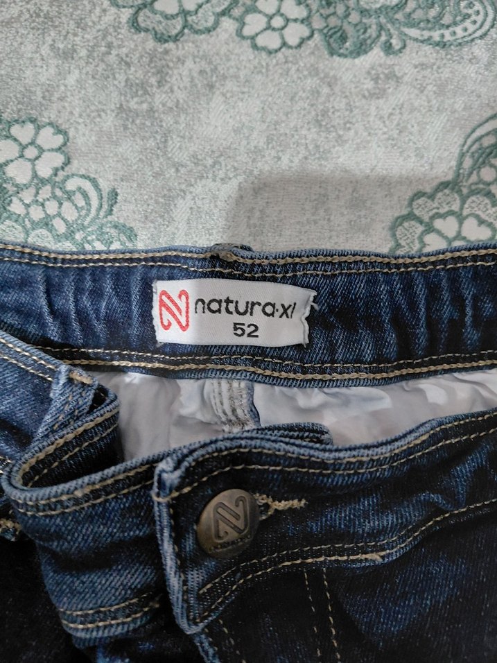 Kadın Mavi Bol Kesim Midi Kot Pantolon - Görsel 2