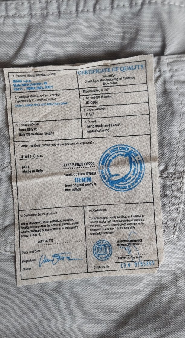 Jacob Cohen 36 Beden Bej Regular Fit Erkek Kot Pantolon - Görsel 5