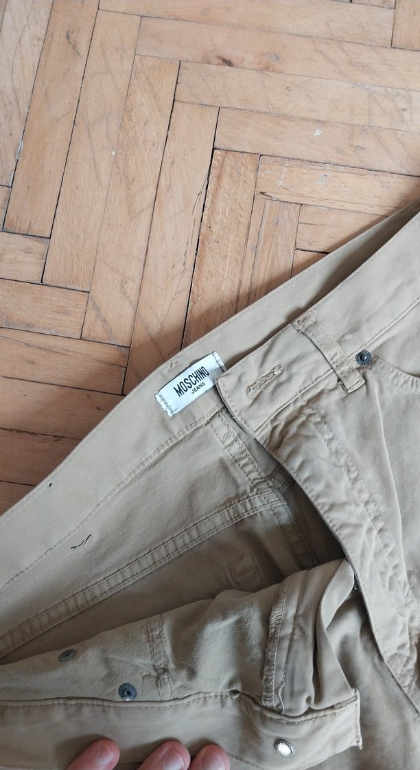 Moschino 34 Beden Kahverengi Pantolon - Görsel 2