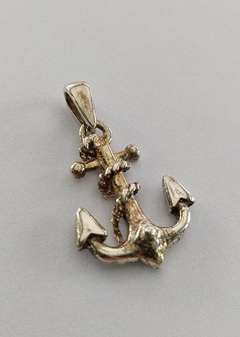 Zincir Detaylı Çapa Kolye Ucu - Görsel 8