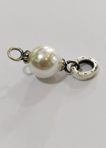 Beyaz İnci Boncuklu Kadın Charm - Görsel 12