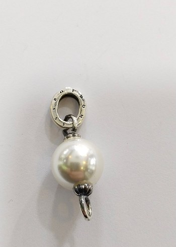 Beyaz İnci Boncuklu Kadın Charm - Görsel 11