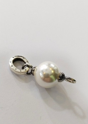 Beyaz İnci Boncuklu Kadın Charm - Görsel 10