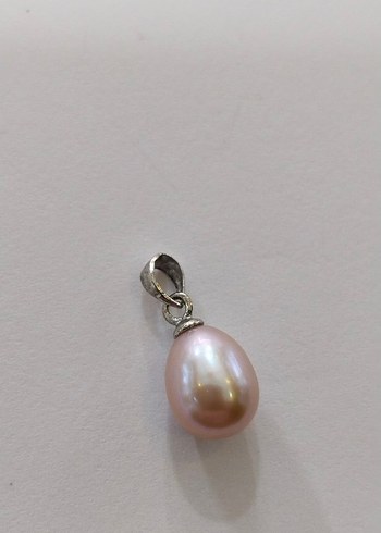 Bej İnci Boncuklu Kadın Kolye Ucu - Görsel 6