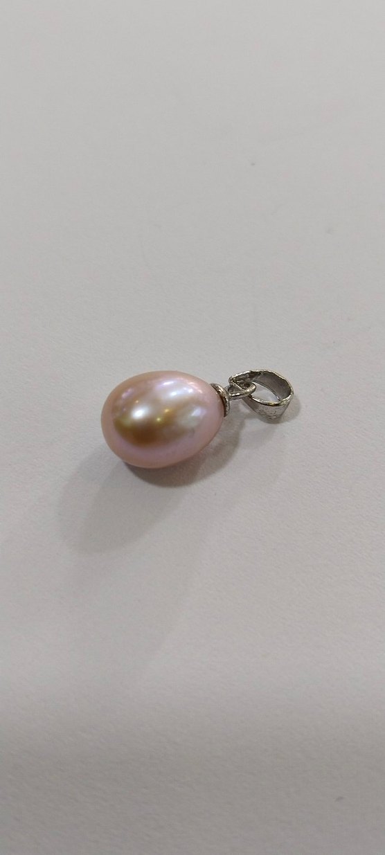 Bej İnci Boncuklu Kadın Kolye Ucu - Görsel 5