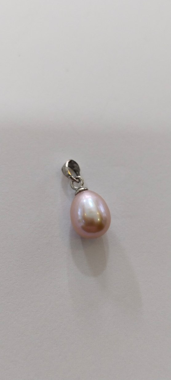 Bej İnci Boncuklu Kadın Kolye Ucu - Görsel 2