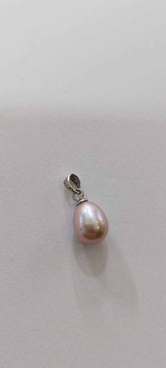 Bej İnci Boncuklu Kadın Kolye Ucu - Görsel 4