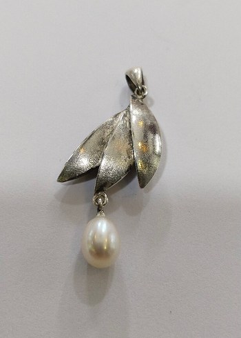 Bohem Gri Boncuklu Vintage Kadın Kolye Ucu - Görsel 11