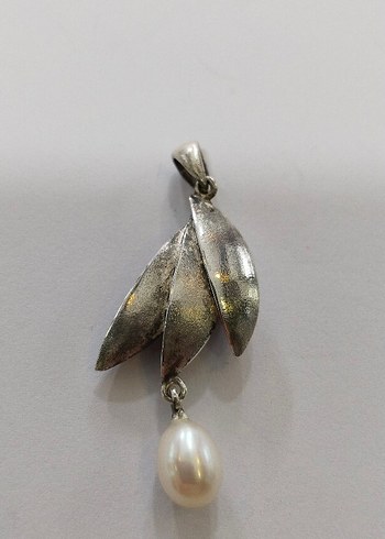 Bohem Gri Boncuklu Vintage Kadın Kolye Ucu - Görsel 10