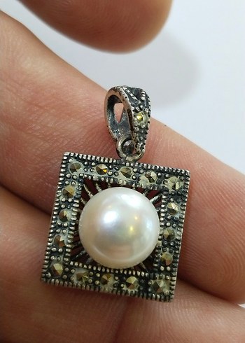 Boncuklu Vintage İnci Kolye Ucu - Görsel 6