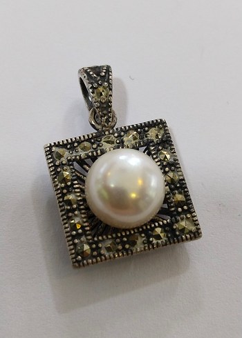 Boncuklu Vintage İnci Kolye Ucu - Görsel 7