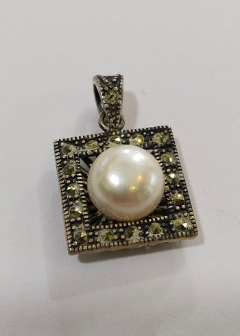 Boncuklu Vintage İnci Kolye Ucu - Görsel 9