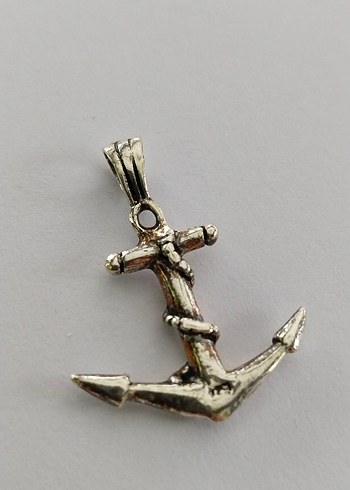 Zincir Detaylı Unisex Çapa Kolye Ucu - Görsel 9