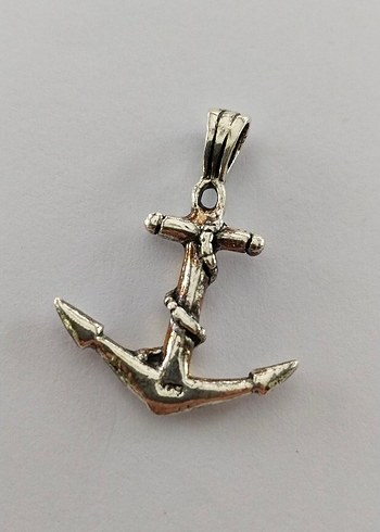 Zincir Detaylı Unisex Çapa Kolye Ucu - Görsel 10