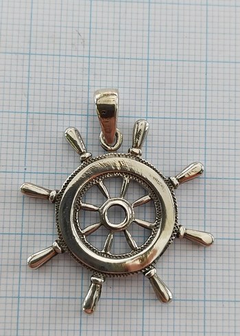 Unisex Vintage Dümen Figürlü Kolye Ucu - Görsel 2