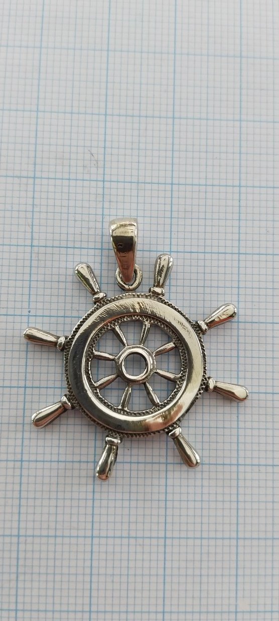 Unisex Vintage Dümen Figürlü Kolye Ucu - Görsel 2