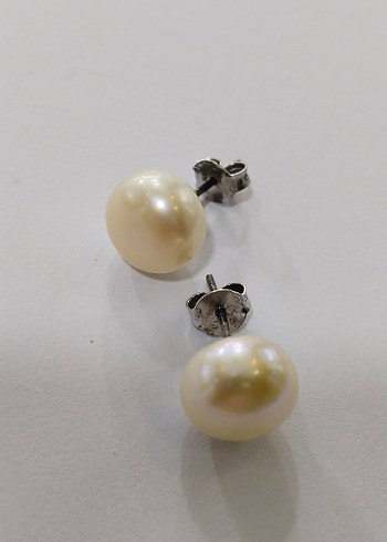 Klasik İnci Küpe Mini Düğme Modeli - Görsel 7