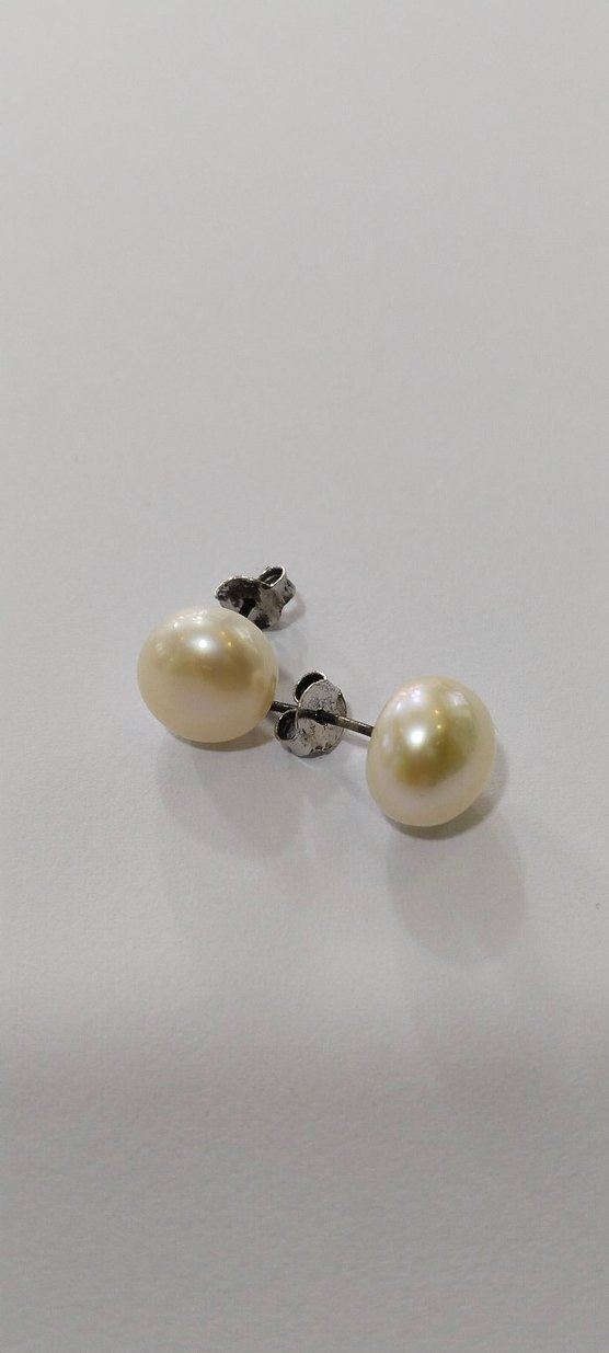 Klasik İnci Küpe Mini Düğme Modeli - Görsel 2