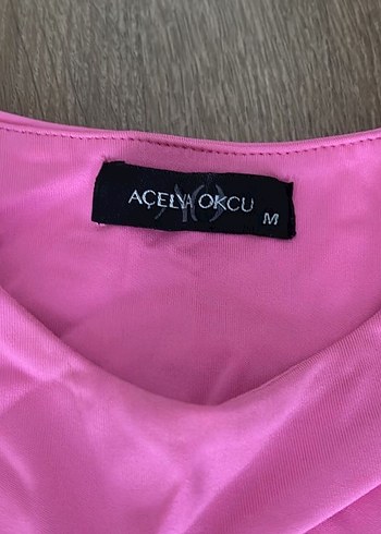 Pembe Bağlamalı Crop Bluz - Görsel 2