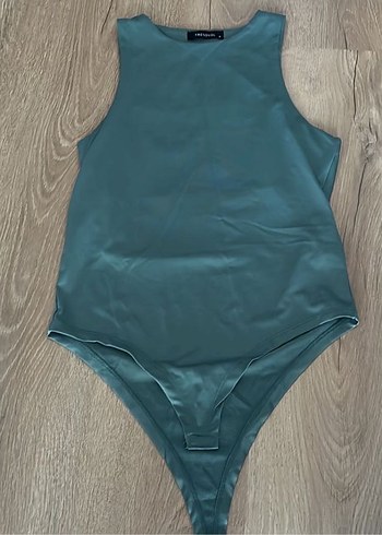 Petrol Yeşili Kolsuz Body - Görsel 3