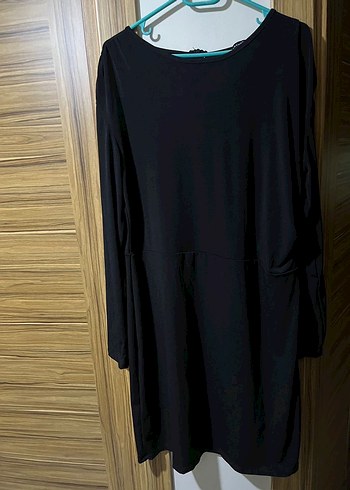 Siyah Uzun Kollu Elbise - Görsel 3